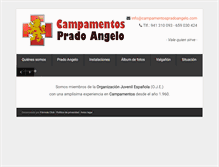 Tablet Screenshot of campamentospradoangelo.com